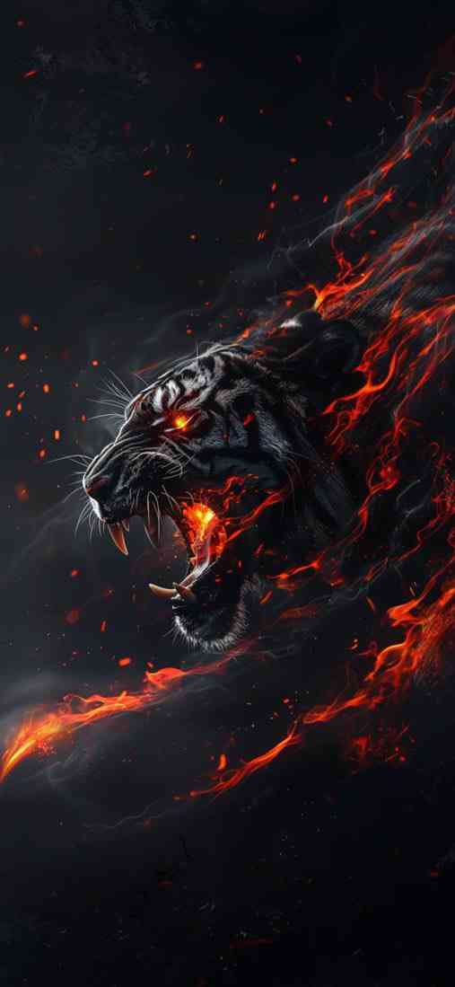 Fiery Tiger Wallpaper | MirrorLog